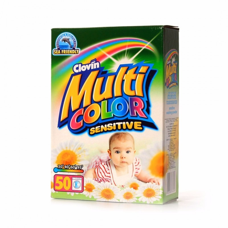 Порошок пральний MULTICOLOR SENSITIVE, для дитячої білизни, 5кг